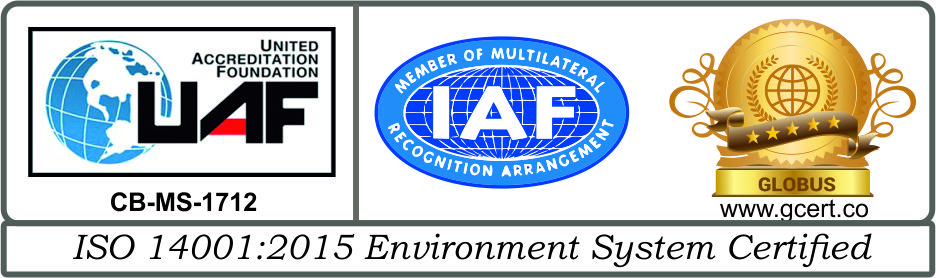 ISO 14001:2015 Environment System Certified